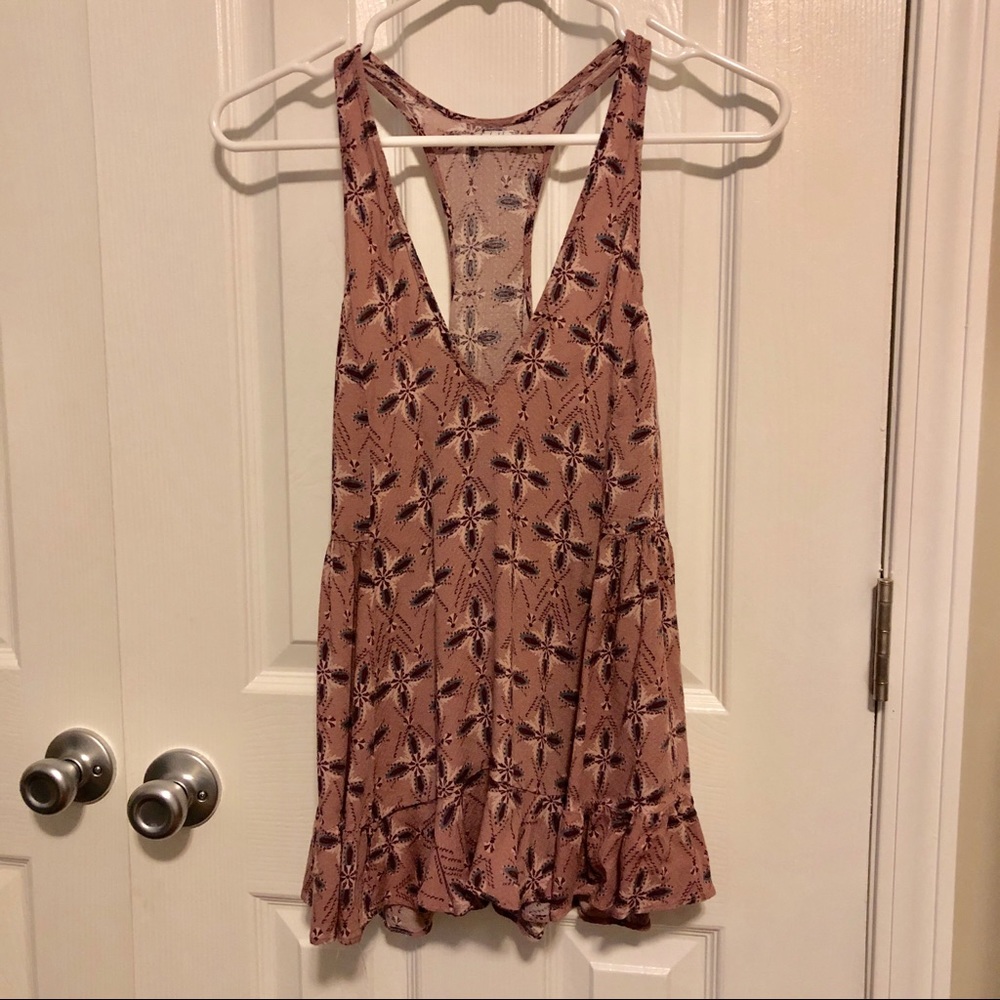 Free People Floral Tank Top